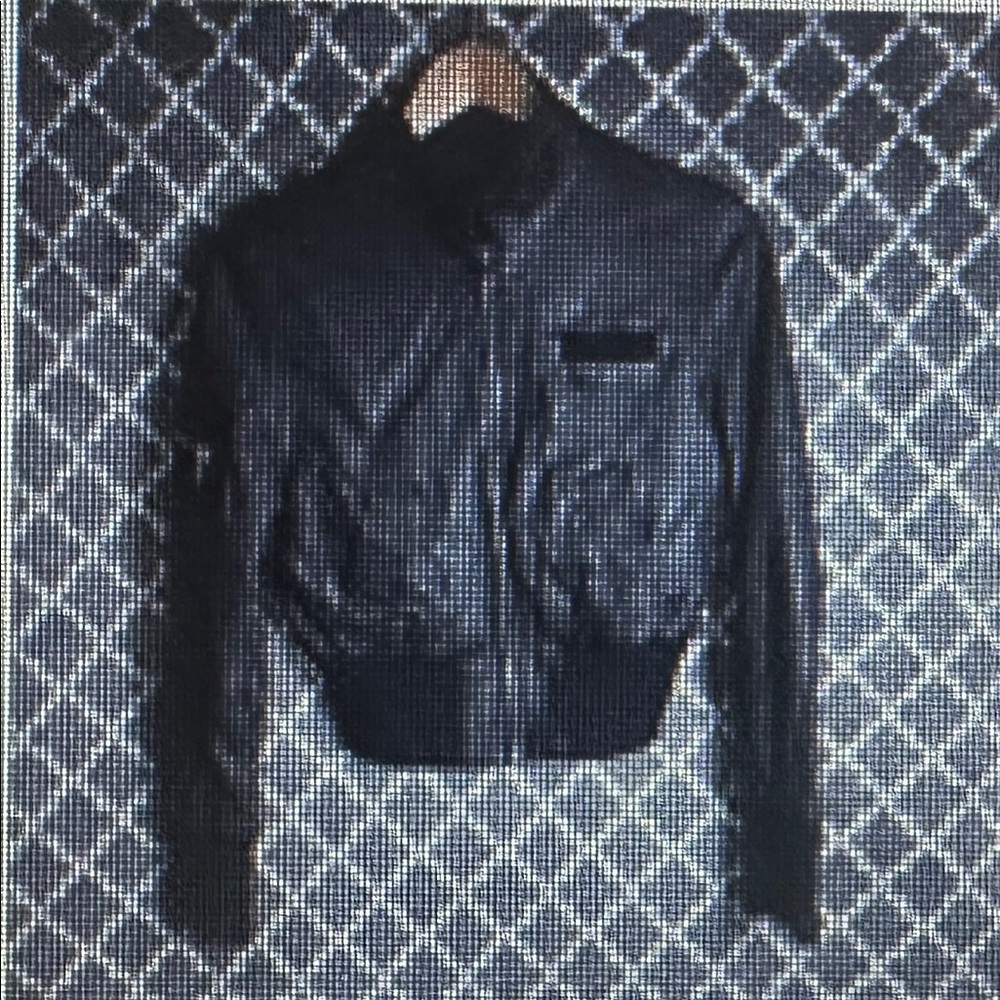 Ecru 100% lambskin leather moto jacket black womens size small black short